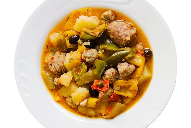 Кюфта-бозбаш с мятой