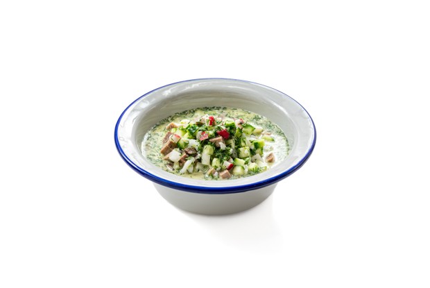 Классическая окрошка на квасе