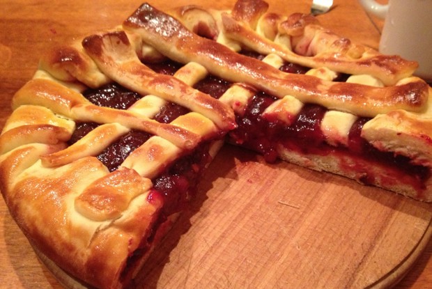 Клюквенный пирог