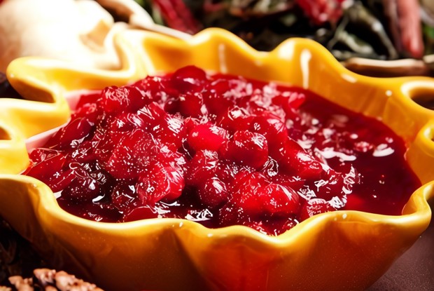 Клюквенно-апельсиновый соус с грецкими орехами