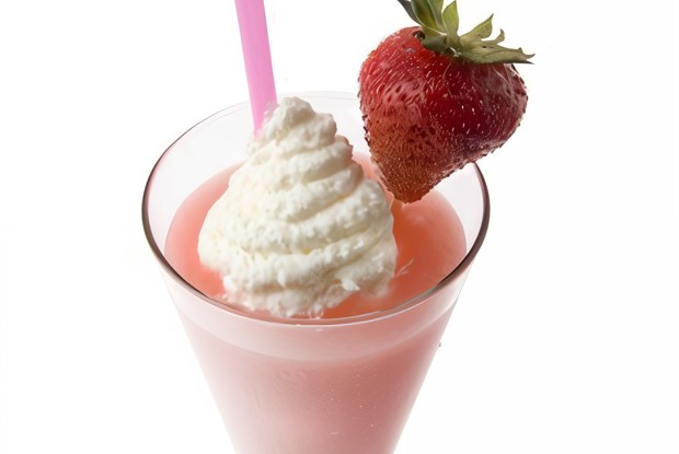 Клубничная содовая с мороженым