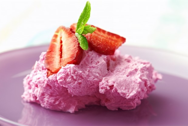 Клубничный мусс с белками