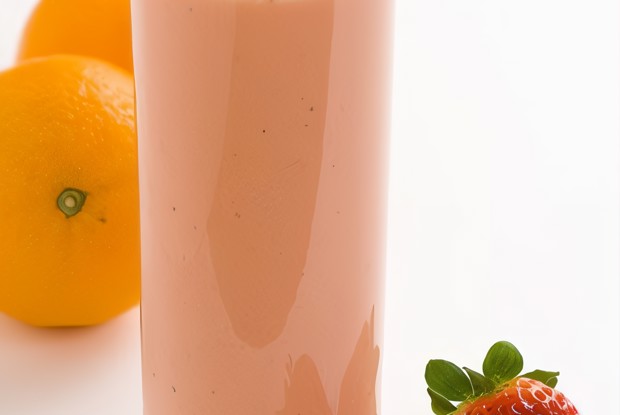 Клубнично-апельсиновый коктейль