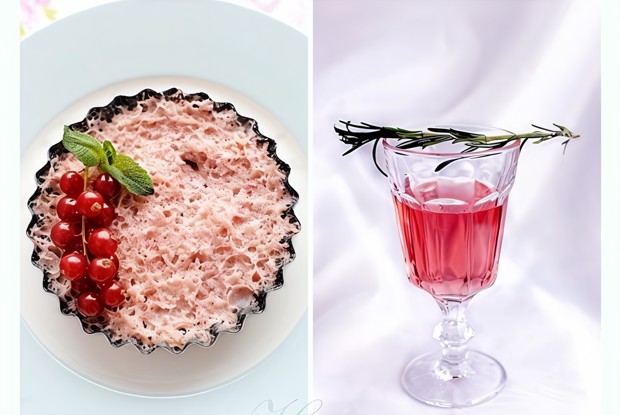 Клубнично-медово-овсянный мусс