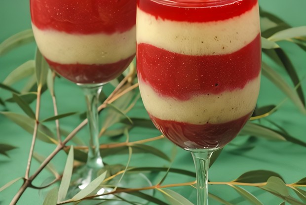 Клубничное парфе с тапиокой