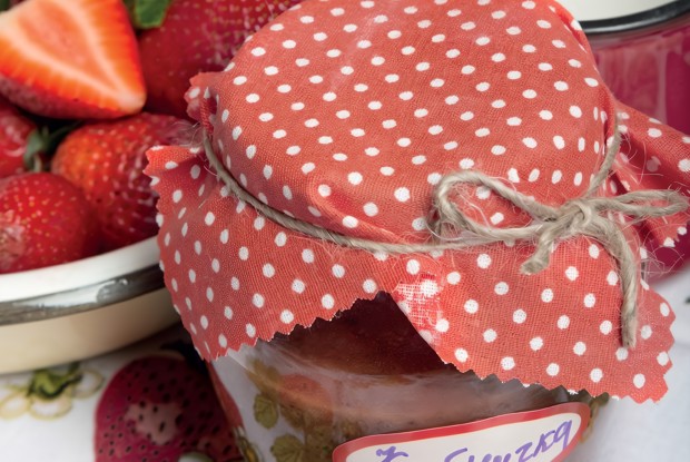 Клубничное варенье-смузи с бананом