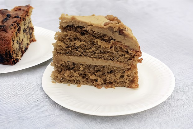 Кофейно-ореховый пирог с кофейным кремом