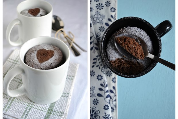 Кофейно-шоколадный кекс в кружке