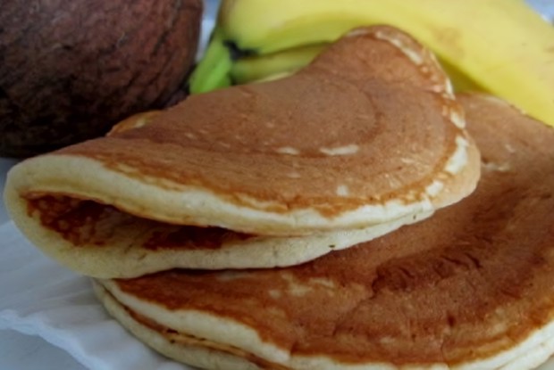 Кокосово-банановые оладьи