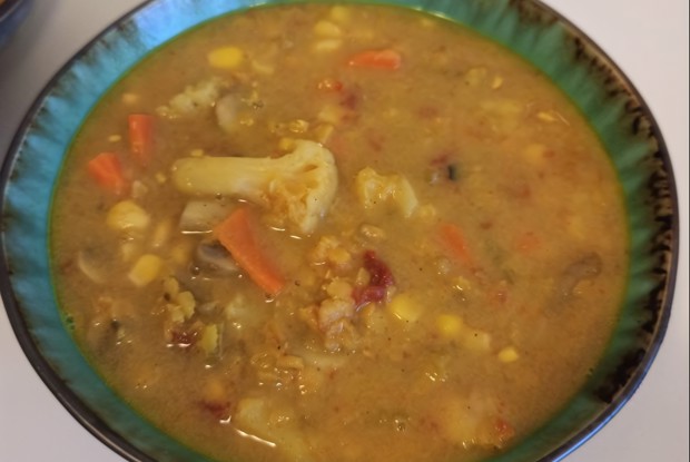 Кокосовый дал — вегетарианский суп из чечевицы