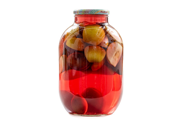 Компот из яблок и слив на зиму