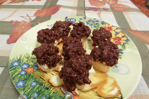 Конфеты с бананом и ореховой пастой