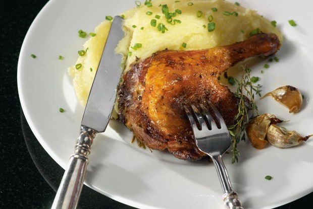 Конфи из утиных ножек с пюре