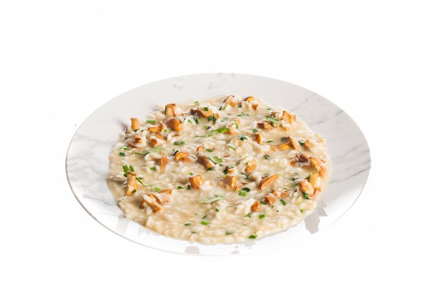 Ризотто с лисичками и зеленью