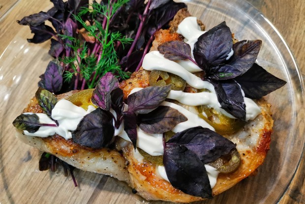 Корейка на сковороде