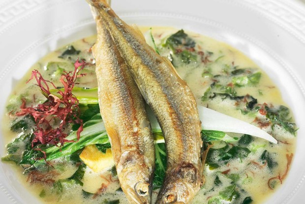 Корюшка с морскими водорослями