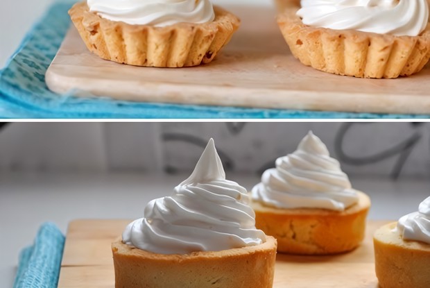 Корзиночки с кремом зефир