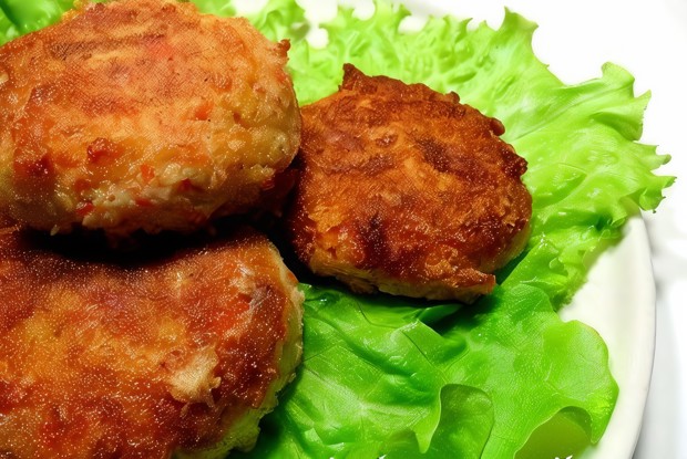 Котлеты из крабовых палочек с сыром