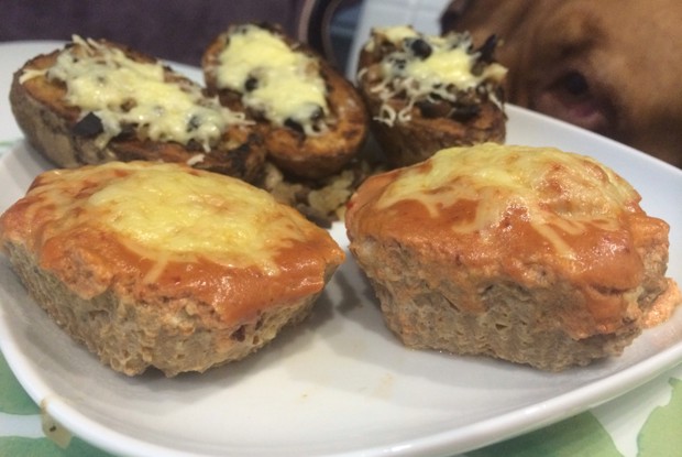 Котлеты-маффины с мягким сыром