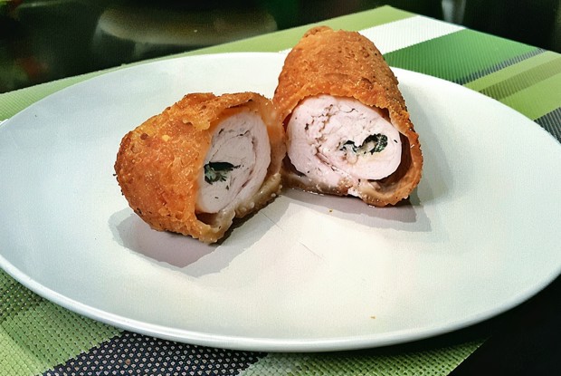 Котлеты по-киевски с травами