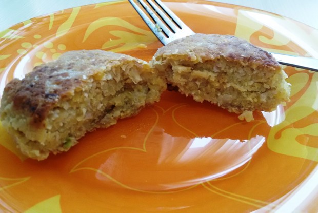 Котлеты из нута и мясного фарша