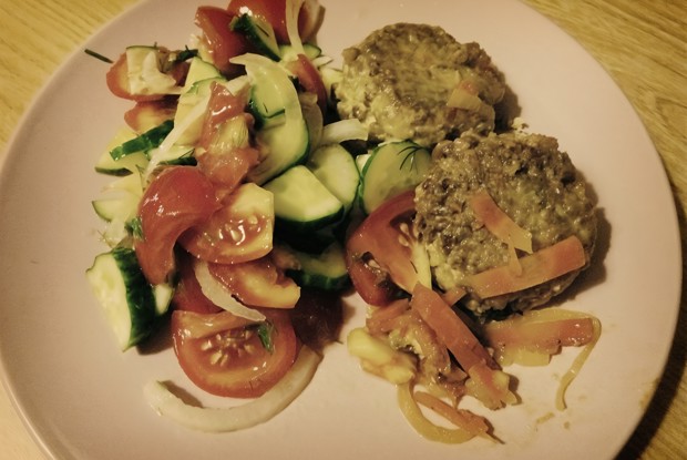 Котлеты с гречкой