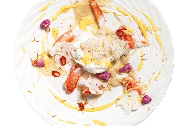 Краб с цветной капустой