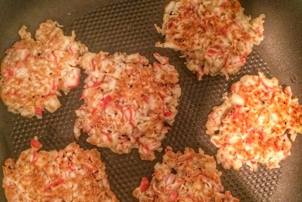 Крабовые оладушки
