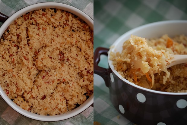 Крамбл из квашеной капусты