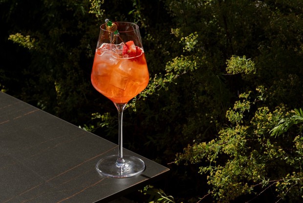 Крем-сода с клубникой