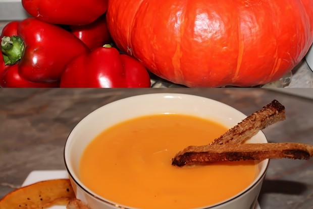 Крем-суп из тыквы и болгарского перца
