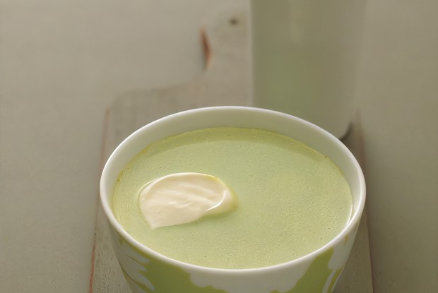 Крем-суп из водяного кресса и порея