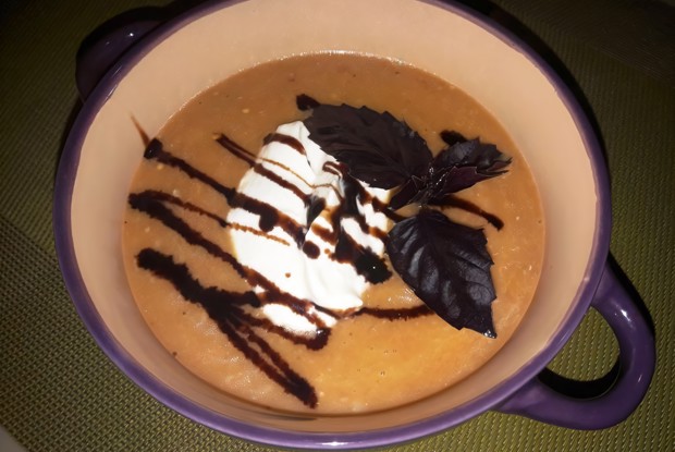 Крем-суп из запечённых овощей