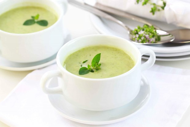 Крем-суп из зеленого горошка