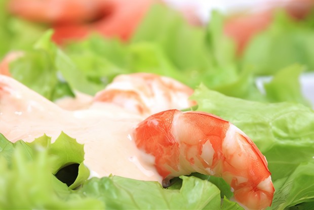 Креветки с лаймовым майонезом