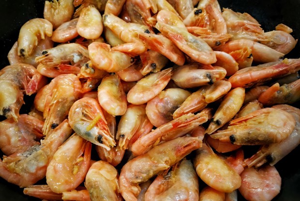 Креветки в имбирно-горчичном маринаде