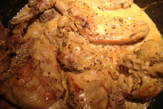 Кролик в горчичном соусе