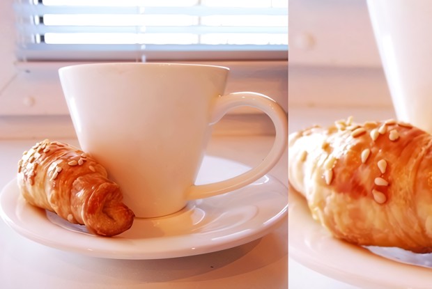 Круассаны с заварным кремом