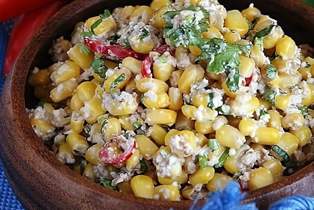 Кукуруза с орехами