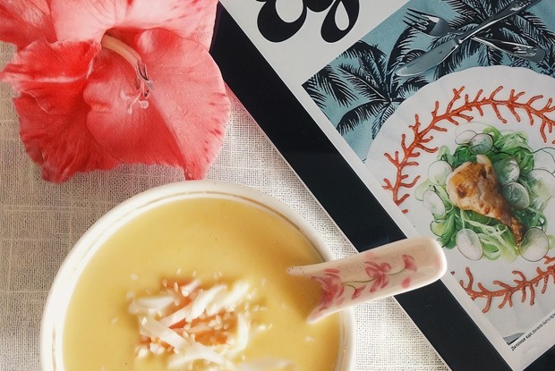 Кукурузный суп с мясом краба