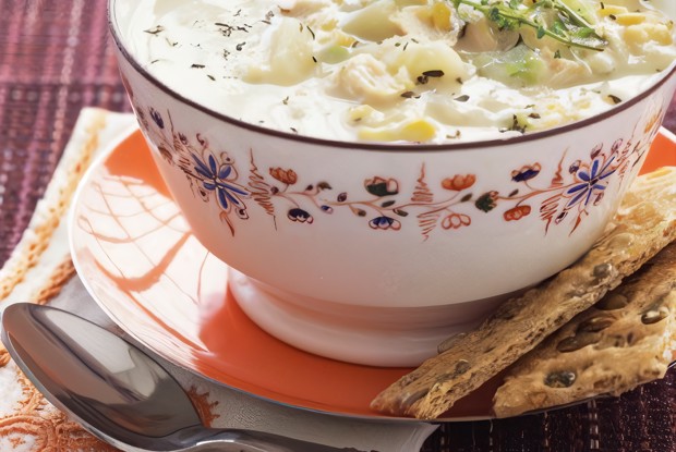 Кукурузно-картофельный чаудер с сыром