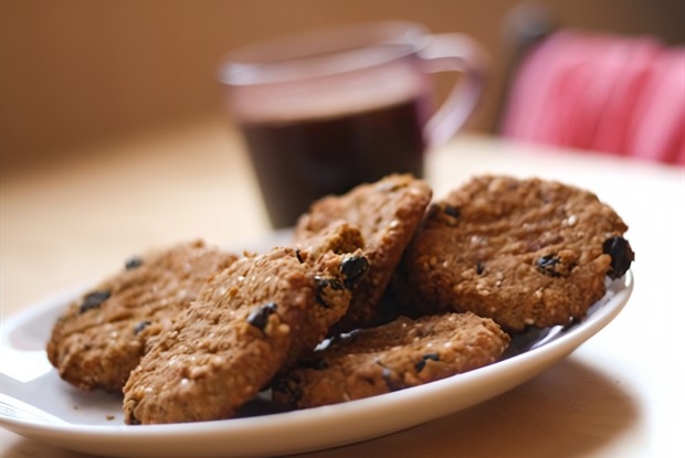 Кукурузное печенье с миндалем