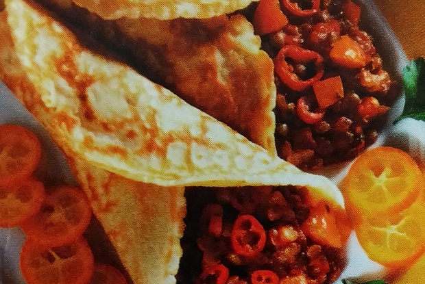 Кукурузные лепешки с чечевицей