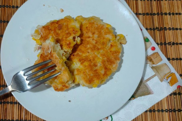 Кукурузные оладьи