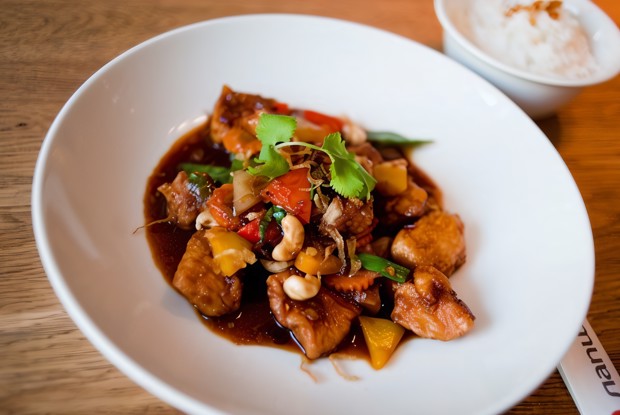 Курица «Кунг-пао» с шиитаке