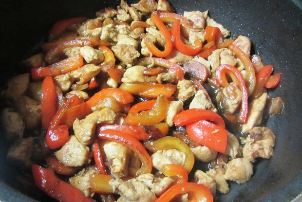 Курица по-китайски с овощами