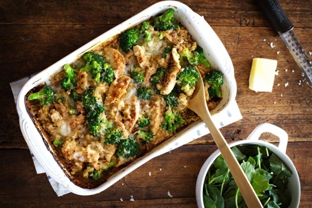 Курица с брокколи в сливочном соусе