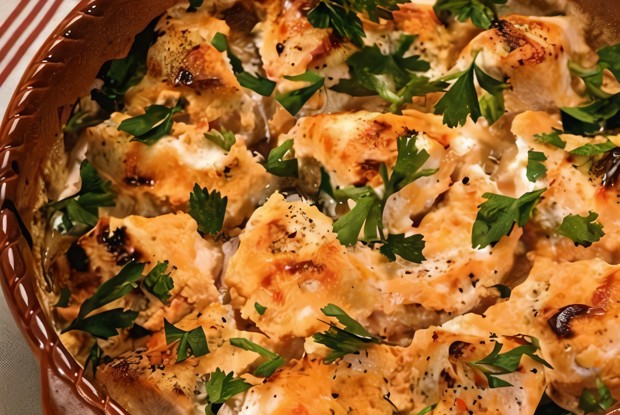 Курица с голубым сыром