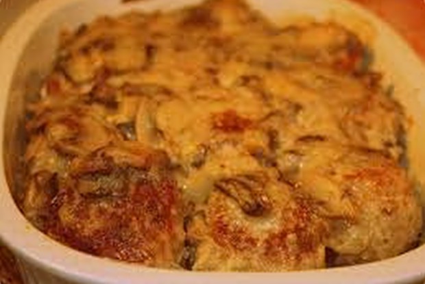 Курица с картофелем под сыром