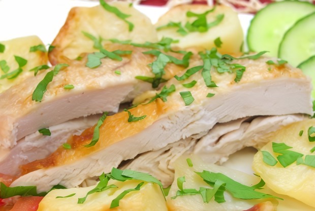 Курица с картофелем